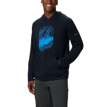 Columbia Hoodie Heren, Trail Shaker III Long Sleeve Donkerblauw, 20JGLOPYU